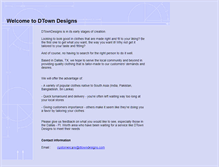 Tablet Screenshot of dtowndesigns.com